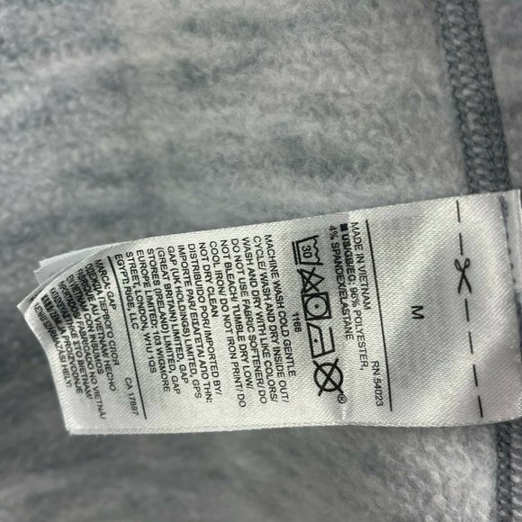 Gap Fit Jacket Women's Size M Full Zip Long Sleeve Athletic Track Heather Gray - Picture 11 of 12